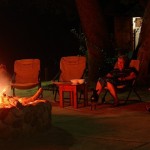 At the fire pit - bliss